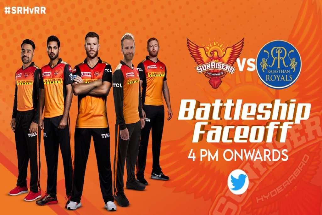 Sunrisers Hyderabad IPL 2020 Schedule with Squad