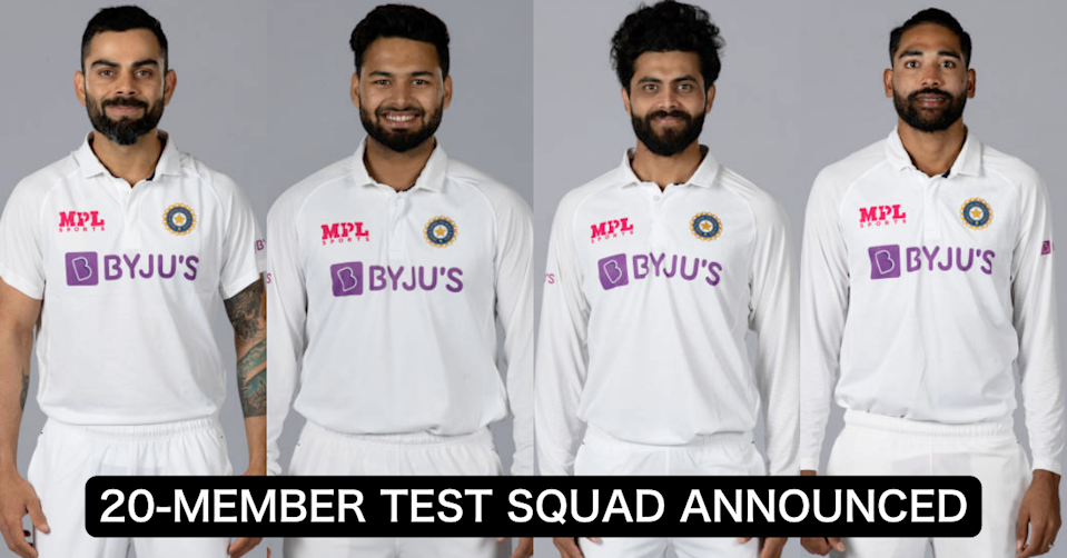 BCCI Announces 20 Men Squad For WTC Final and England Tests