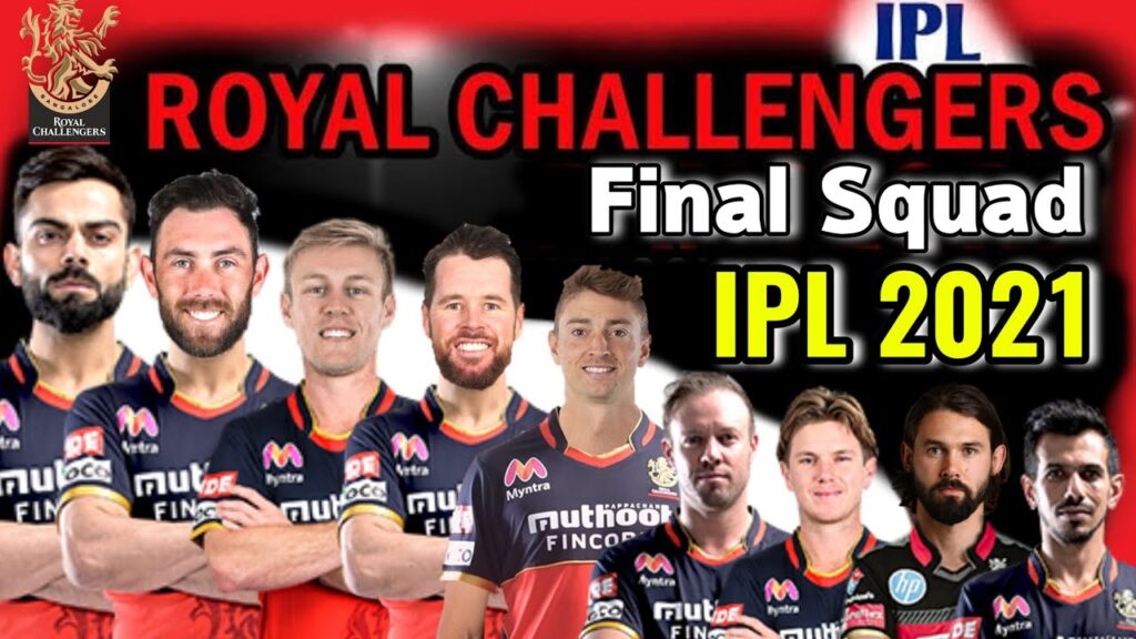Royal Challenger Bangalore Complete Squad for IPL 2021