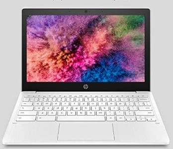 HP Chromebook MediaTek Kompanio 500 11.6 inch (29.5 cm) HD, Anti -Glare, Touchscreen Laptop(4 GB LPDDR4/64 GB EMMC Storage/Chrome OS/Dual Speakers/Snow White